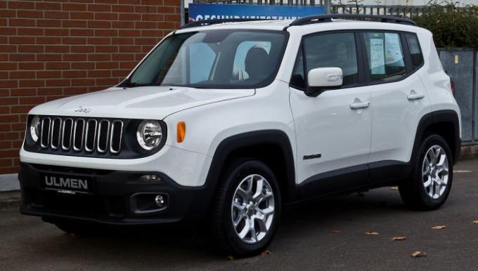 Zwarty zwrotnicy jeep Renegade. | Zdjęcie: uk.wikipedia.org.