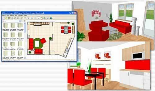 Trójwymiarowy model komputerowy wnętrza mieszkania