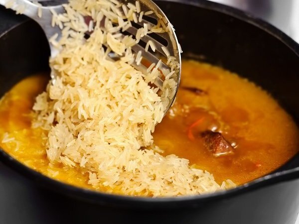 Jak gotować ryż, ryż idealne owsianki, a nie z mięsa. Moja recepta
