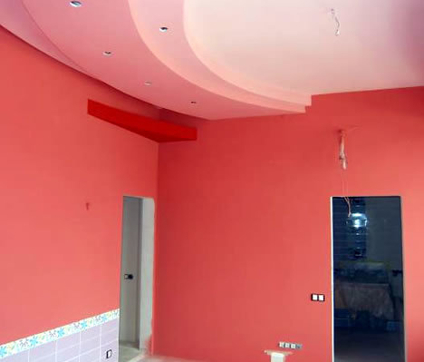Ściany pomalowane farbą odporną na wilgoć