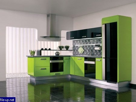 Czarno-zielony design