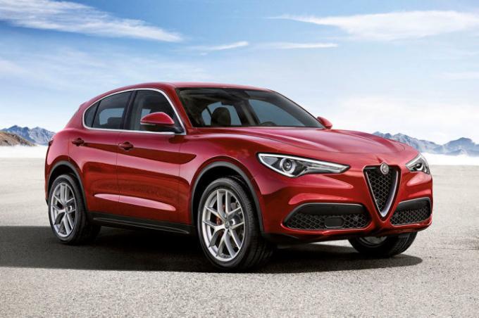 Alfa Romeo włoski zwrotnicy Stelvio 2017-2018 roku. | Zdjęcie: allcarz.ru.