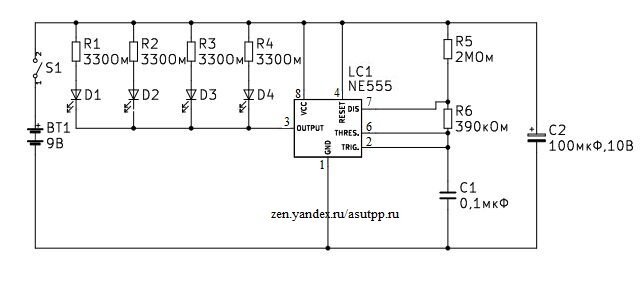 Opis 4 proste w realizacji układów elektronicznych alarmowe światło