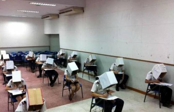 Ciężkie chińskie egzaminów.