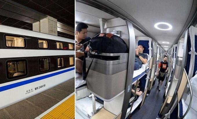 Chiny rozpoczęła dalekobieżnego sekwencję noc pociągu.