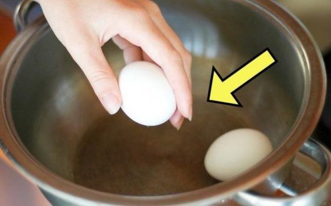 Ugotować jajka, które mogą być czyszczone w ułamku sekundy.