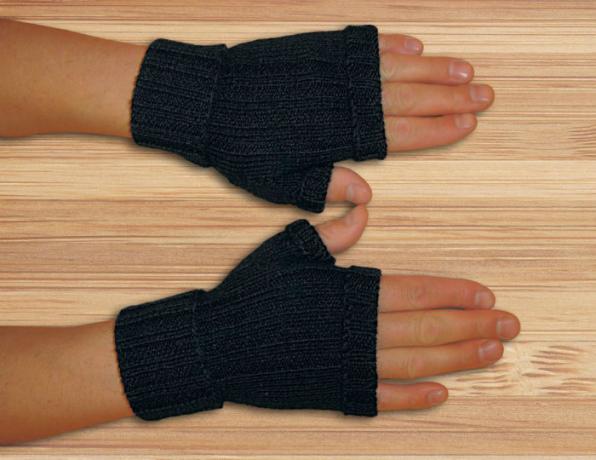 Rękawiczki bez palców.