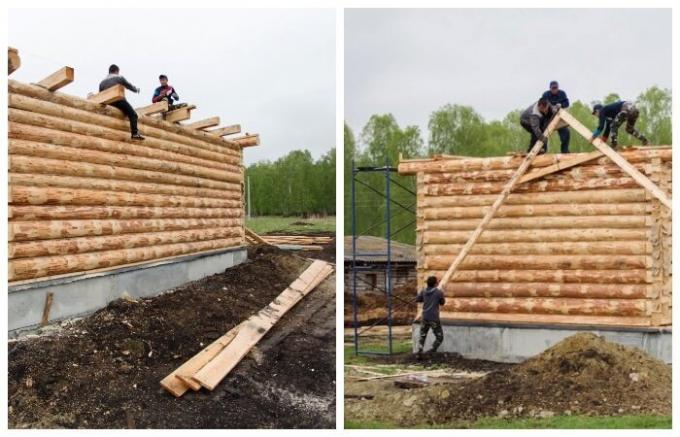 Budowa dwóch kolejnych domów dla przyszłych rolników (Sułtanowa, Czelabińsk Region).